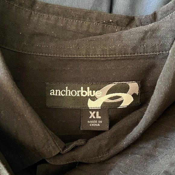 Anchor Blue Button Up Long Sleeve X-Large - Picture 5 of 7